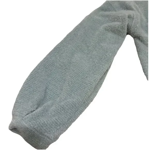 C&C California Sweater Womens Size Medium Seafoam Pullover V-Neck Knit Cotton - Picture 10 of 14